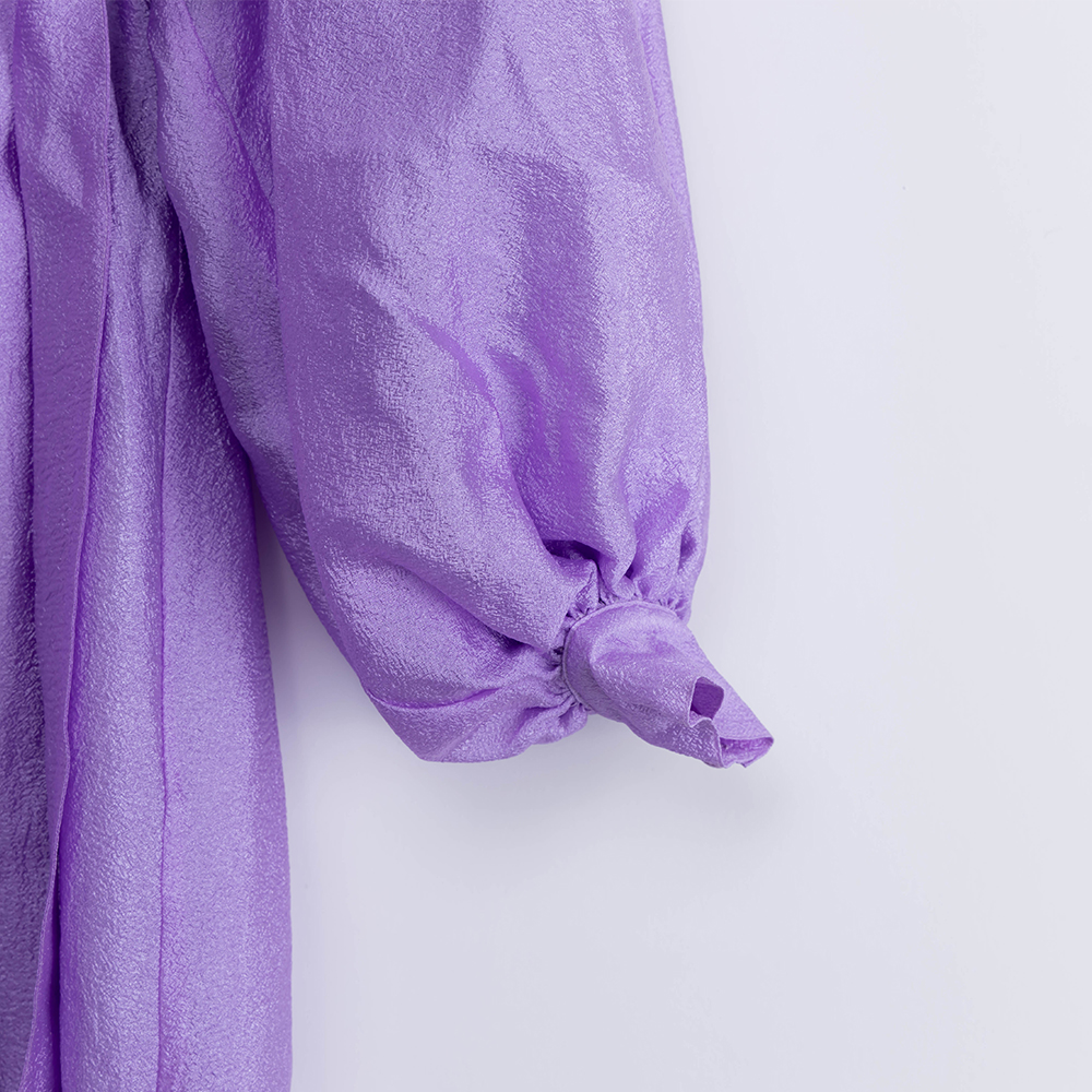 New Joys Purple Wrap Maxi Dress OEM 