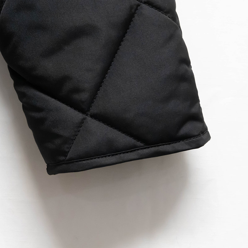 New Joys Black Quilted Jacket Oem Wholesale 
